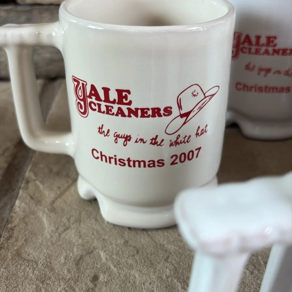 Frankoma USA Christmas collectors coffee cups/mugs set of 7